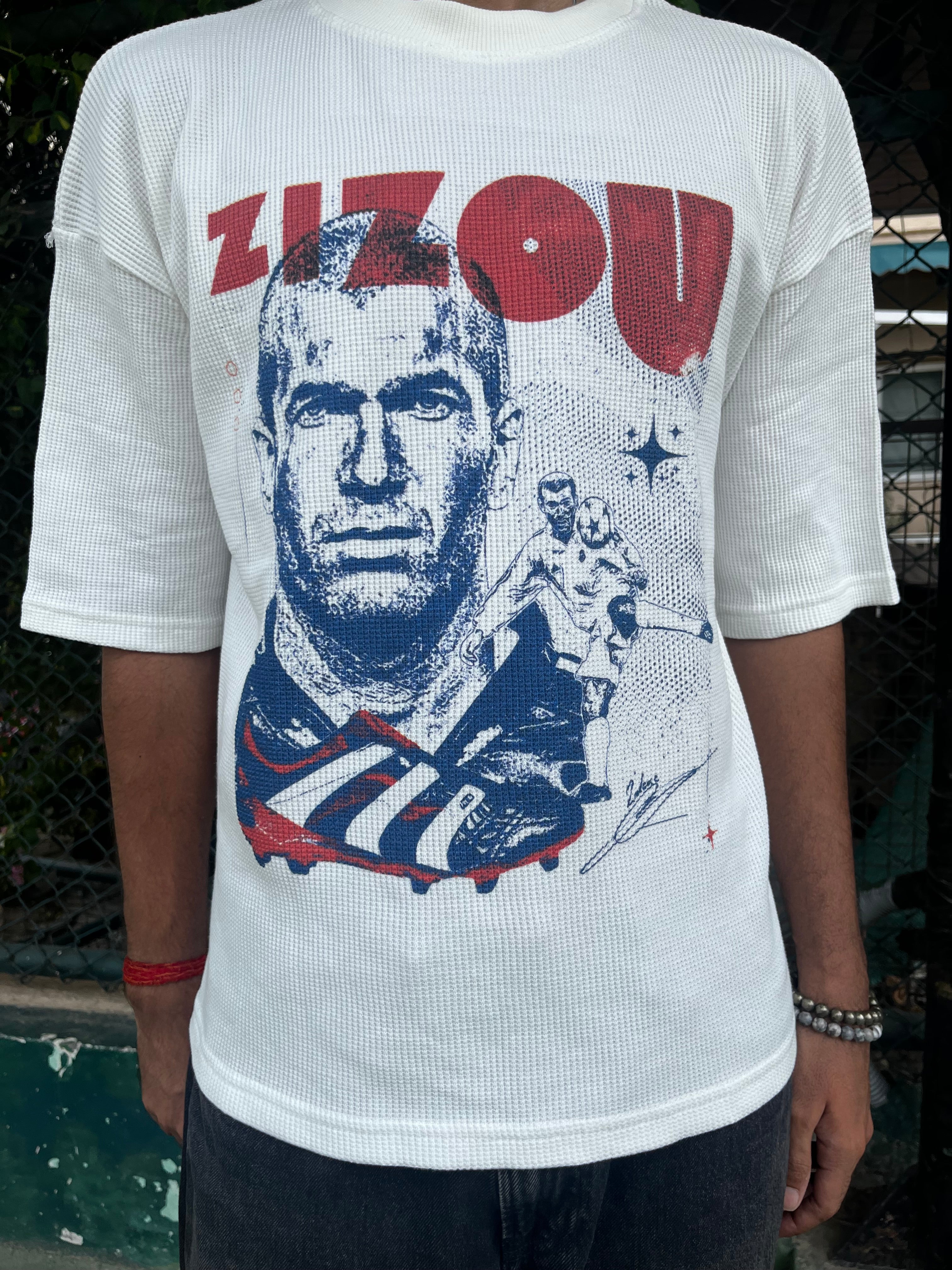 ZIZOU HALF SLEEVES WAFFLE