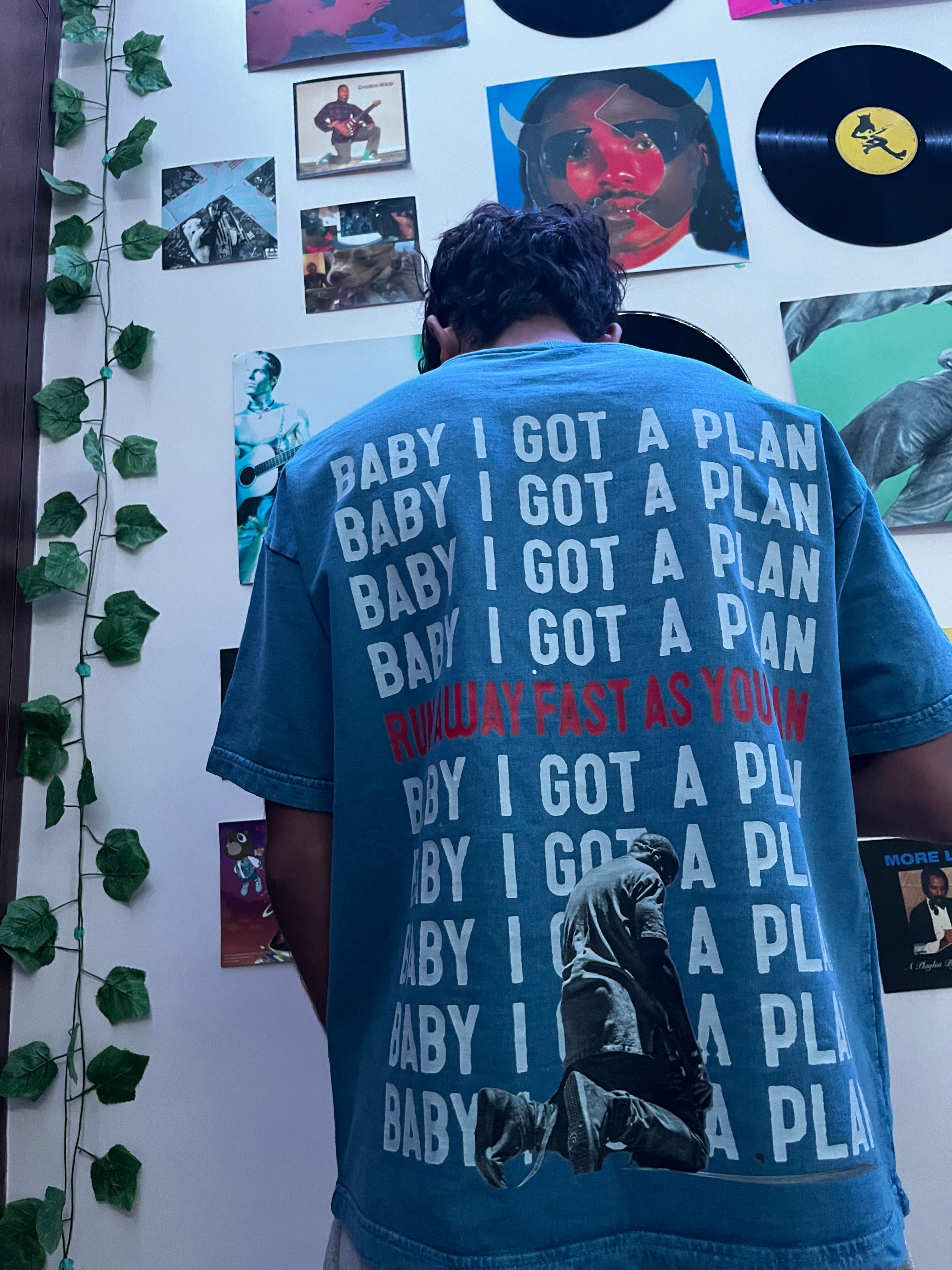 runaway kanye west denim wash boxy fit