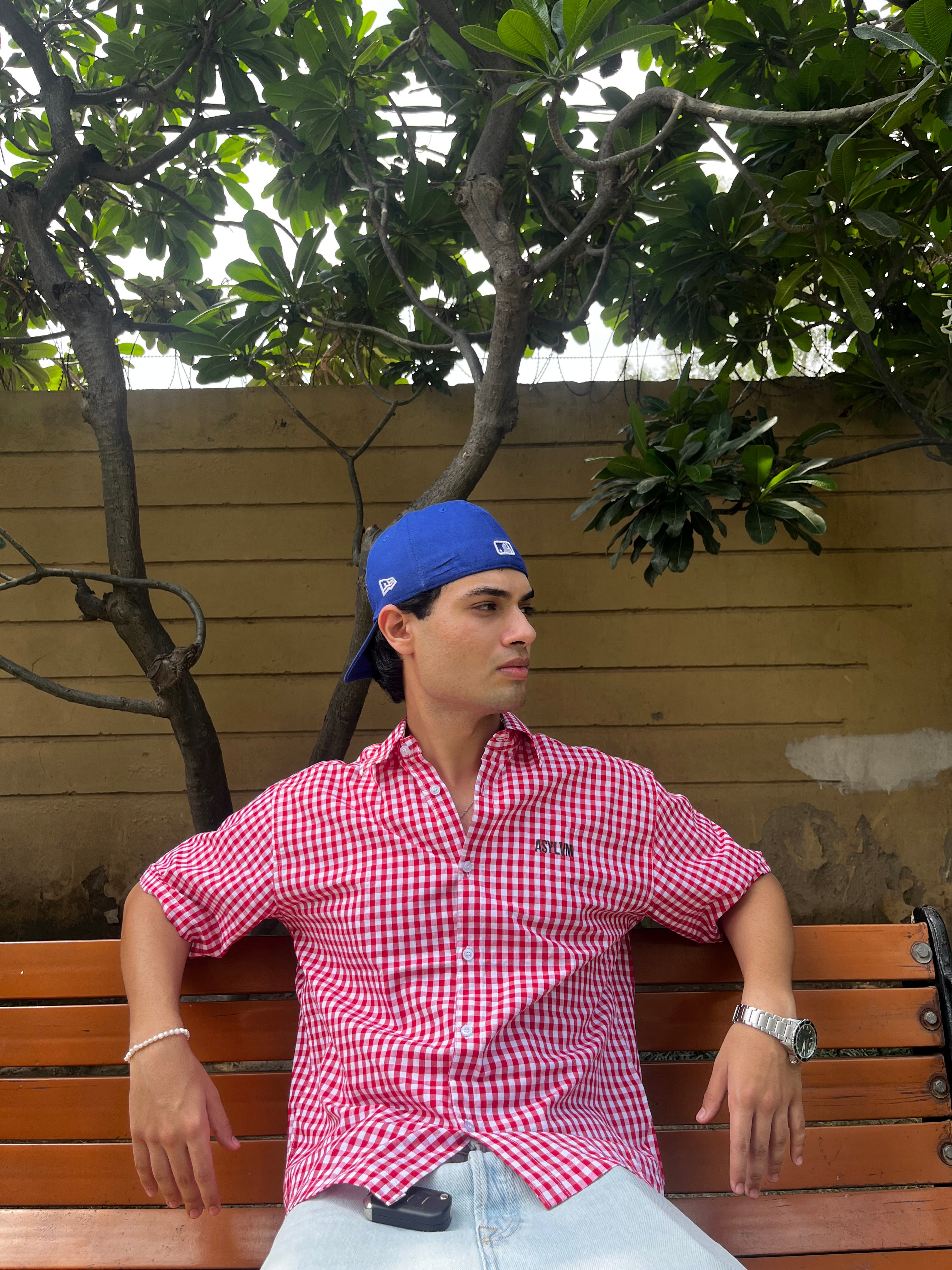 red picnic shirt