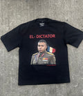 THE DICTATOR BLACK OVERSIZED TEE