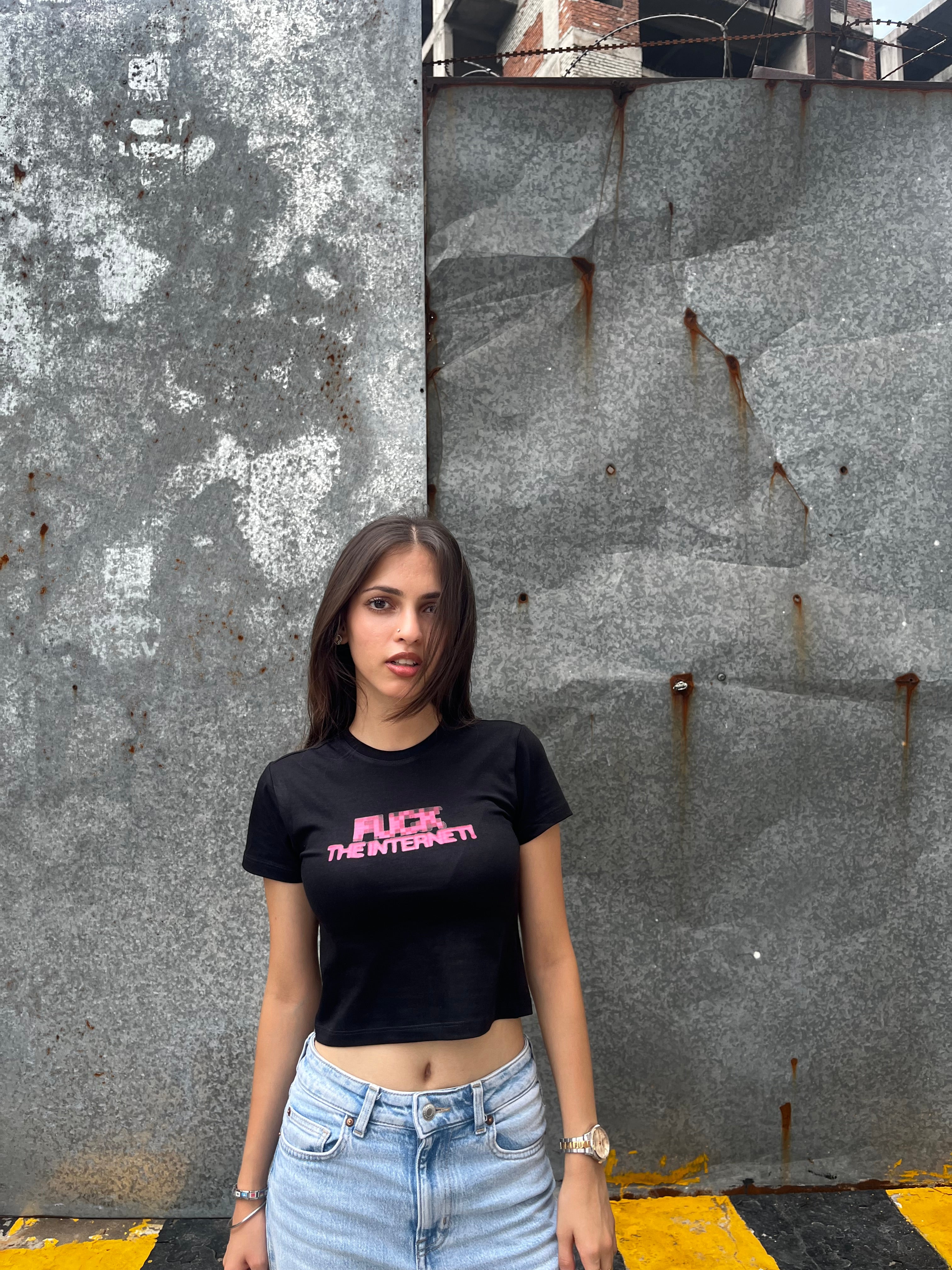f*** the internet baby tee