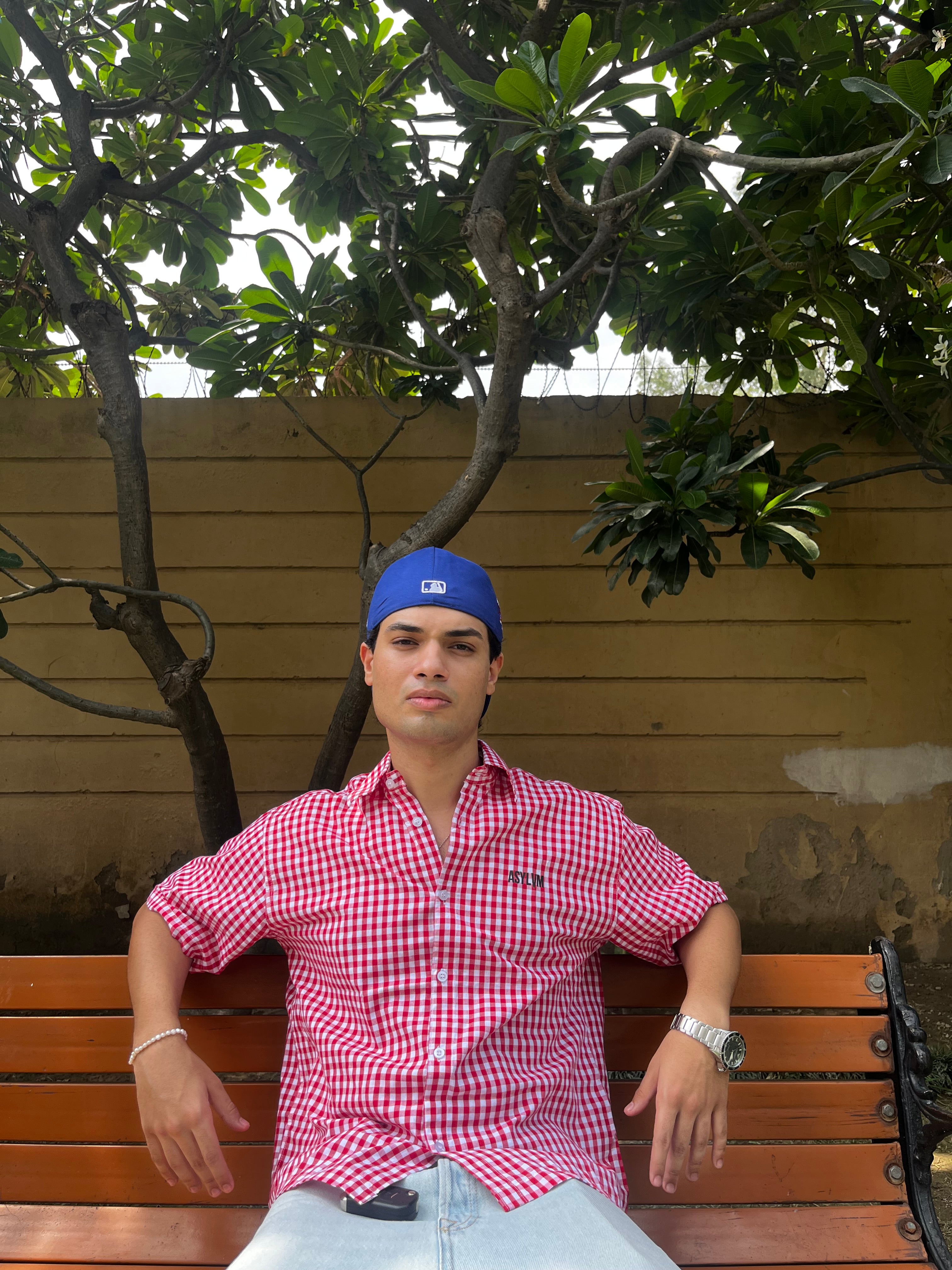 red picnic shirt