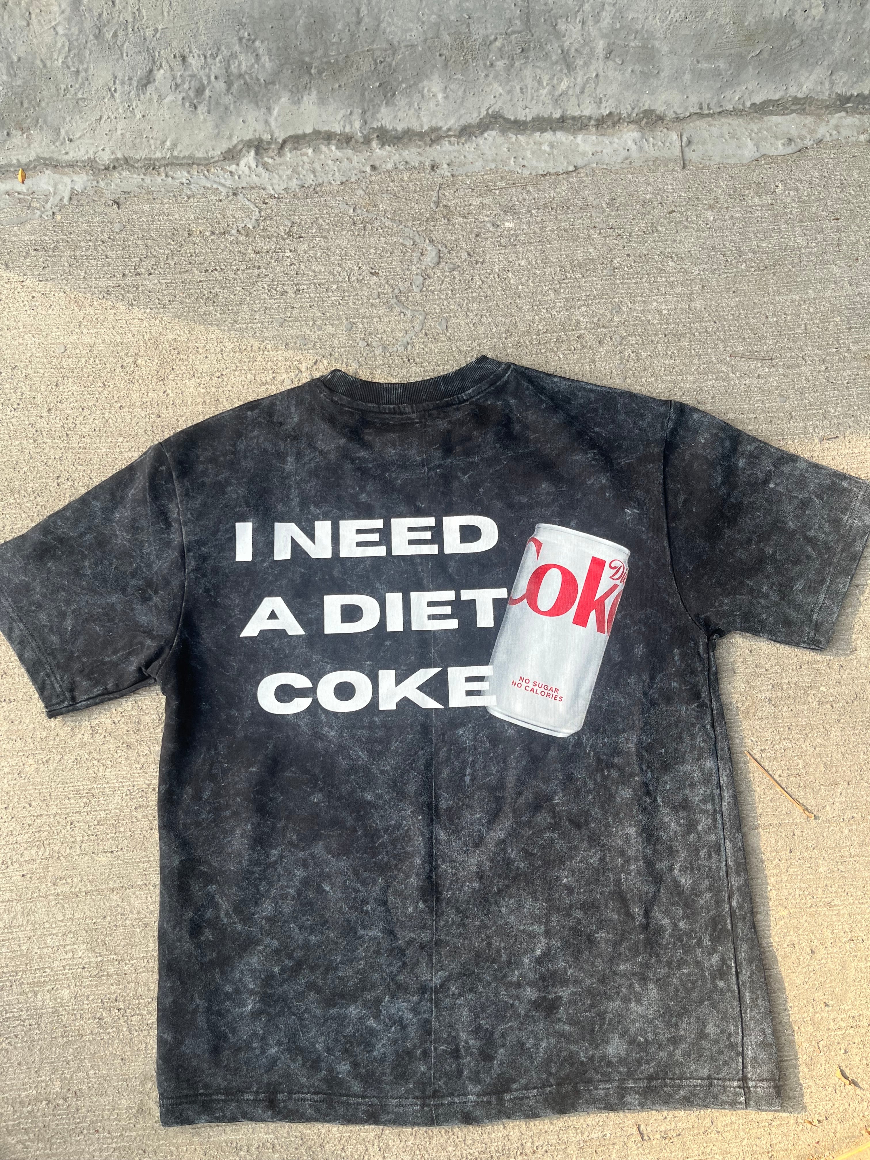 I Need a Diet Coke  Oversized Tee Black