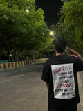 Love's gonna get you killed Black oversized tee
