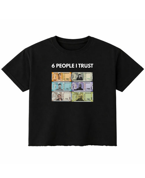 Black Boxy Fit T-shirt Front Design