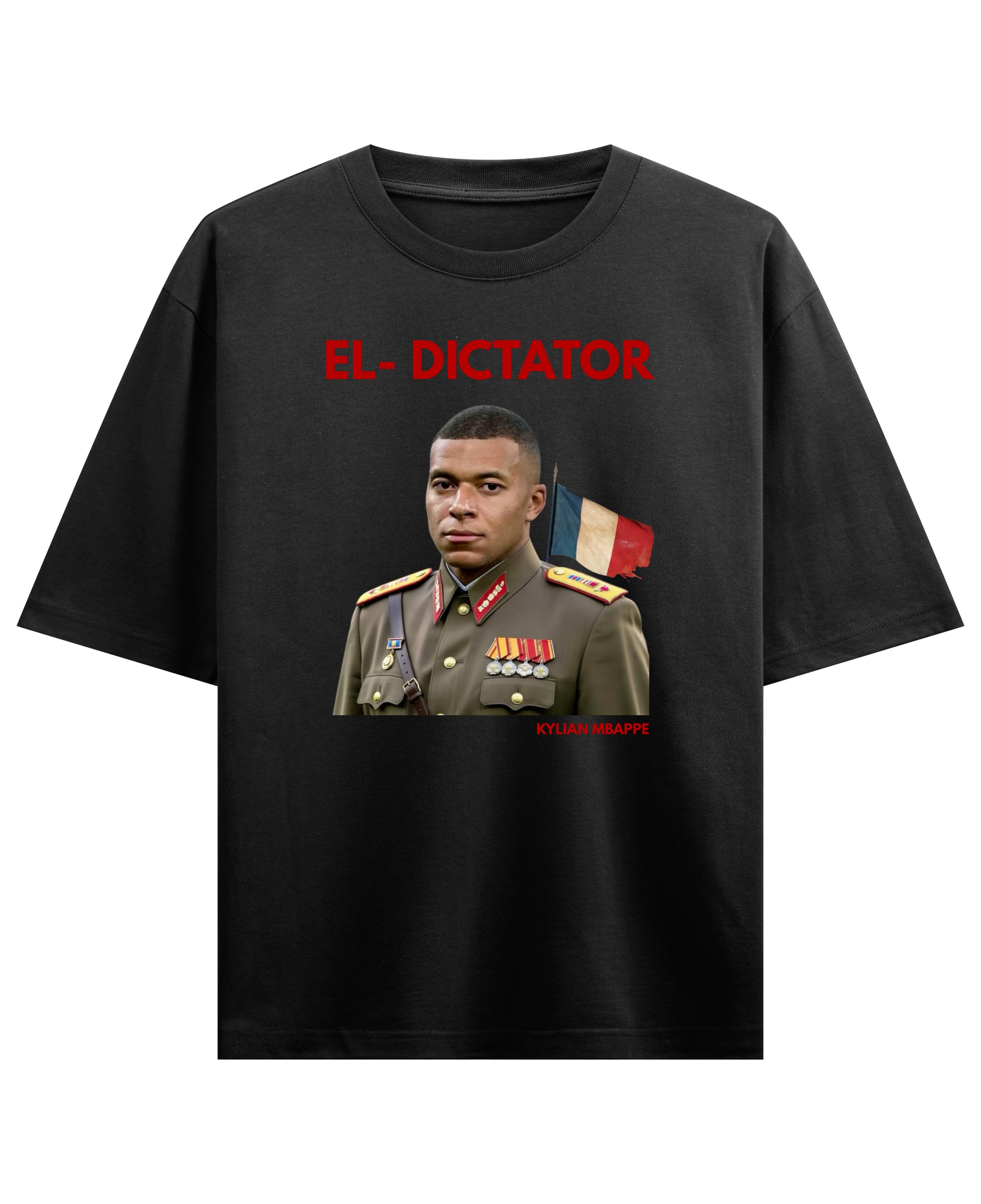 Black Oversized T-shirt Front Design