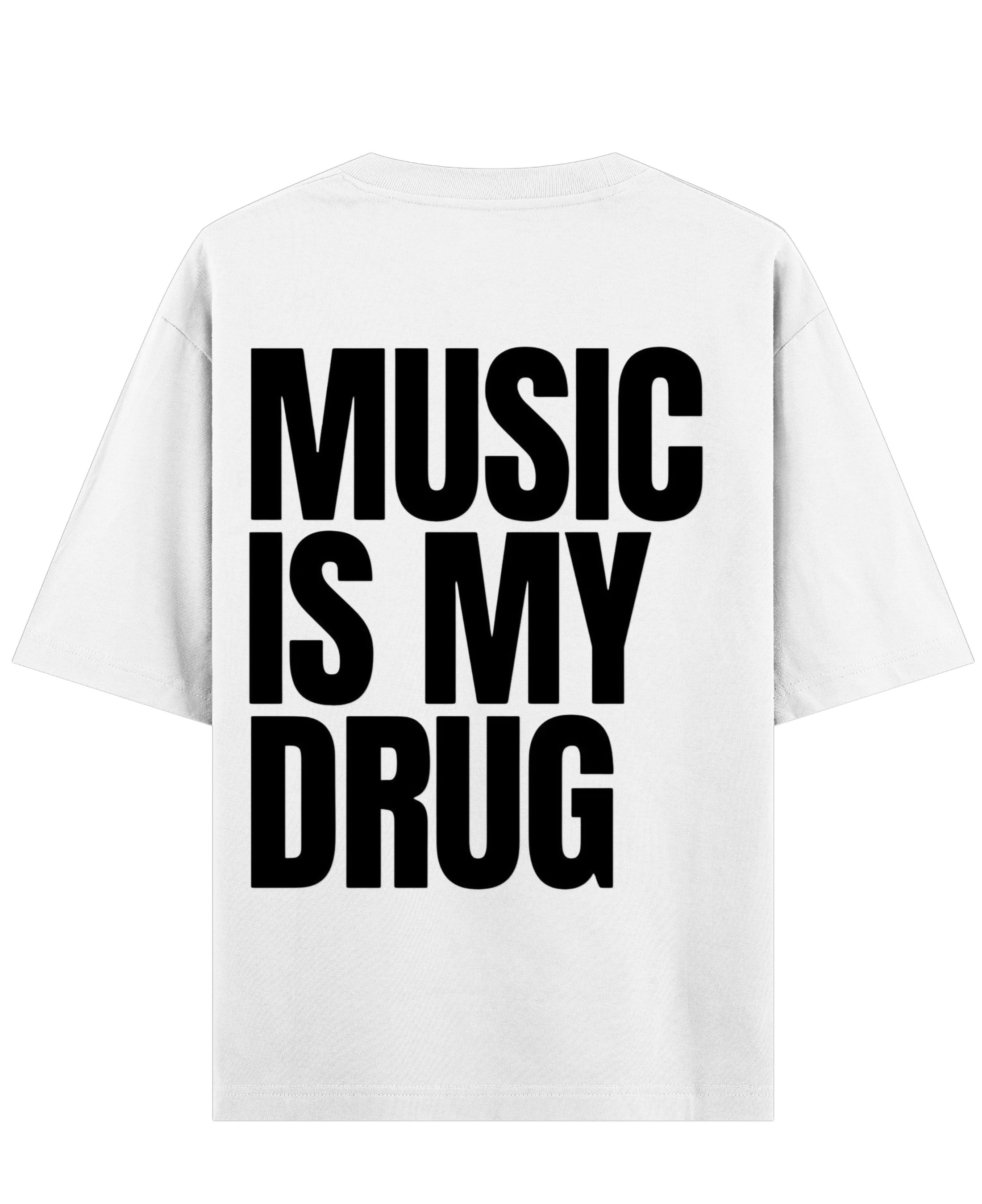 White Oversized T-shirt Back Design
