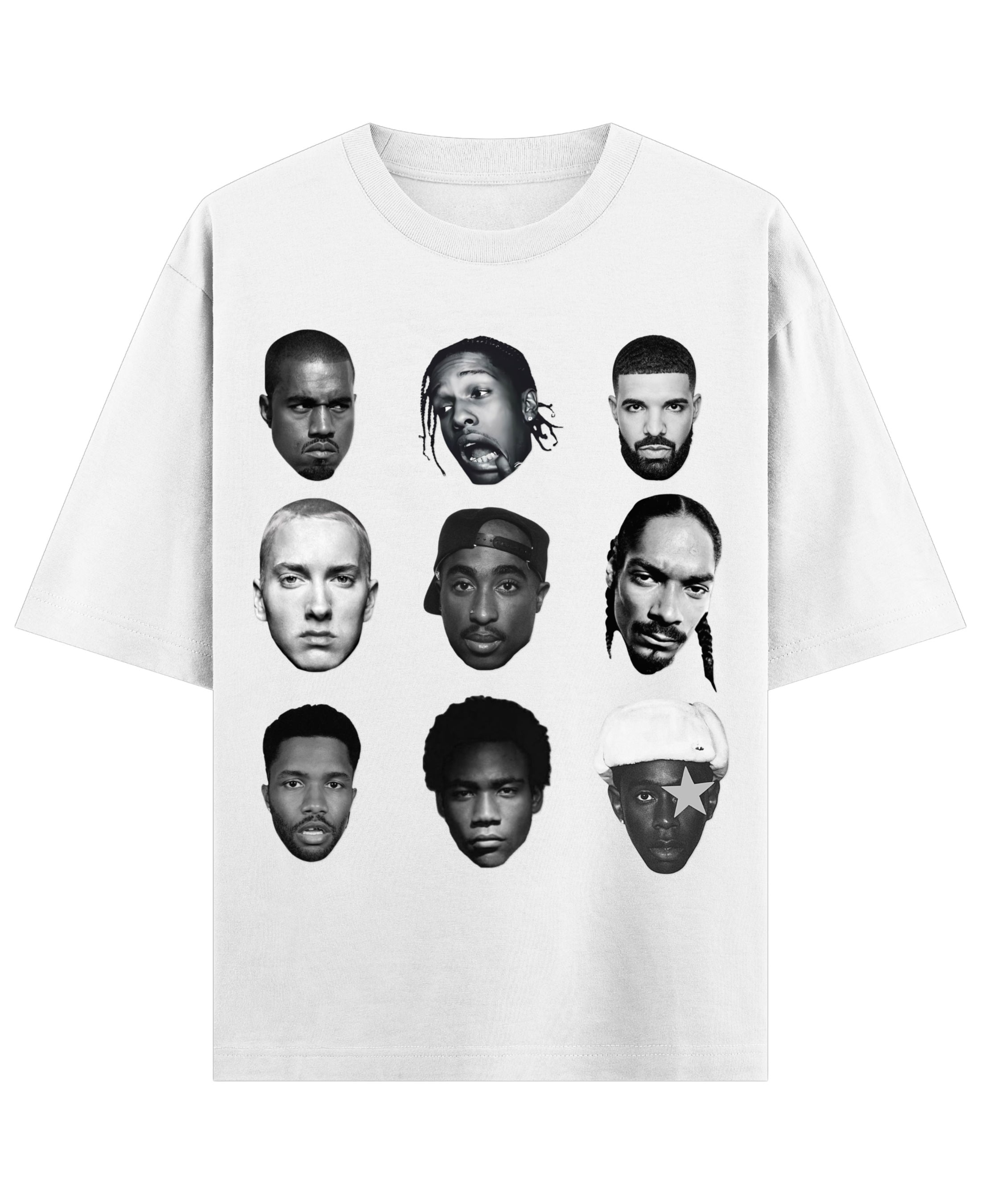 White Oversized T-shirt Front Design
