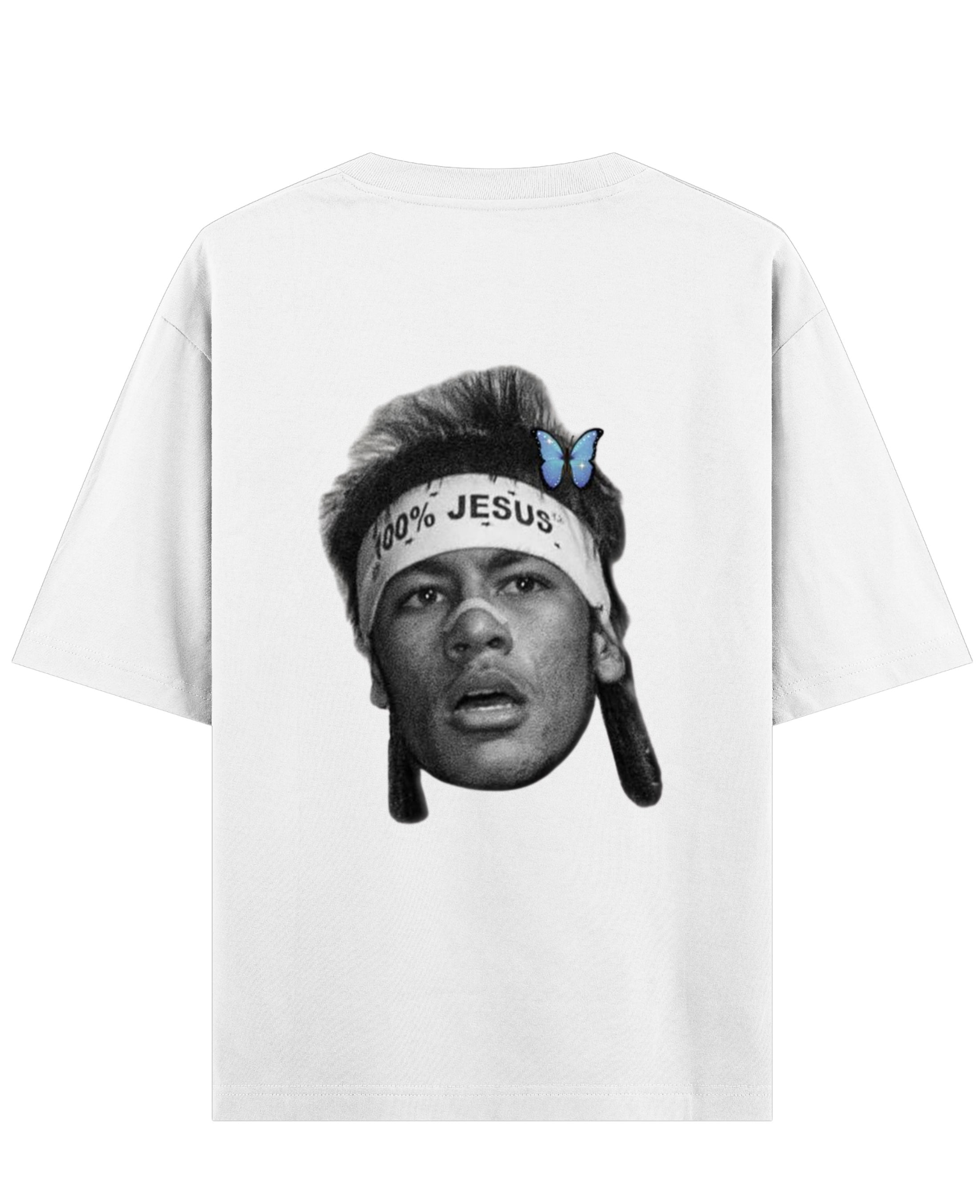 White Oversized T-shirt Back Design