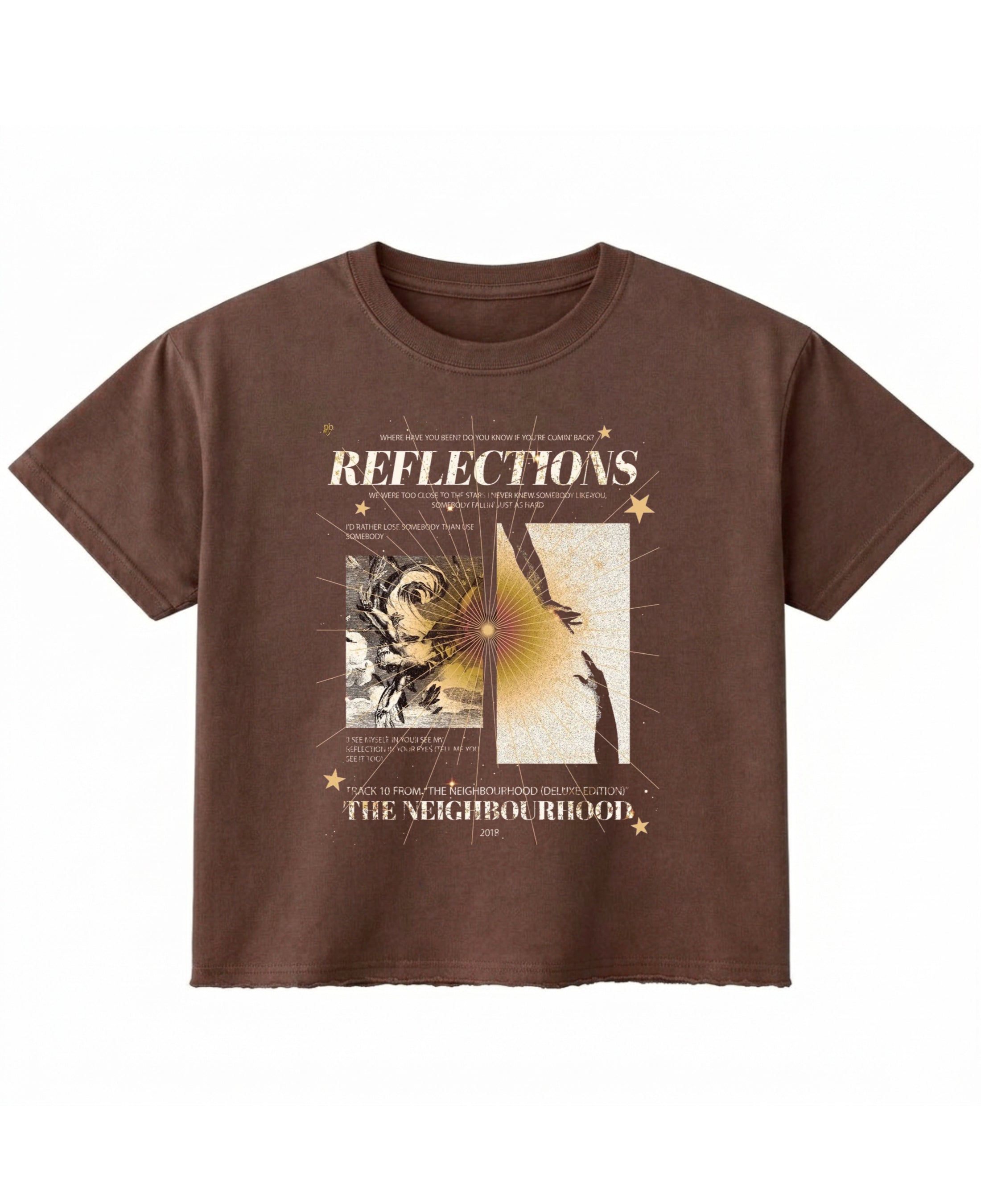 Brown Boxy Fit T-shirt Front Design