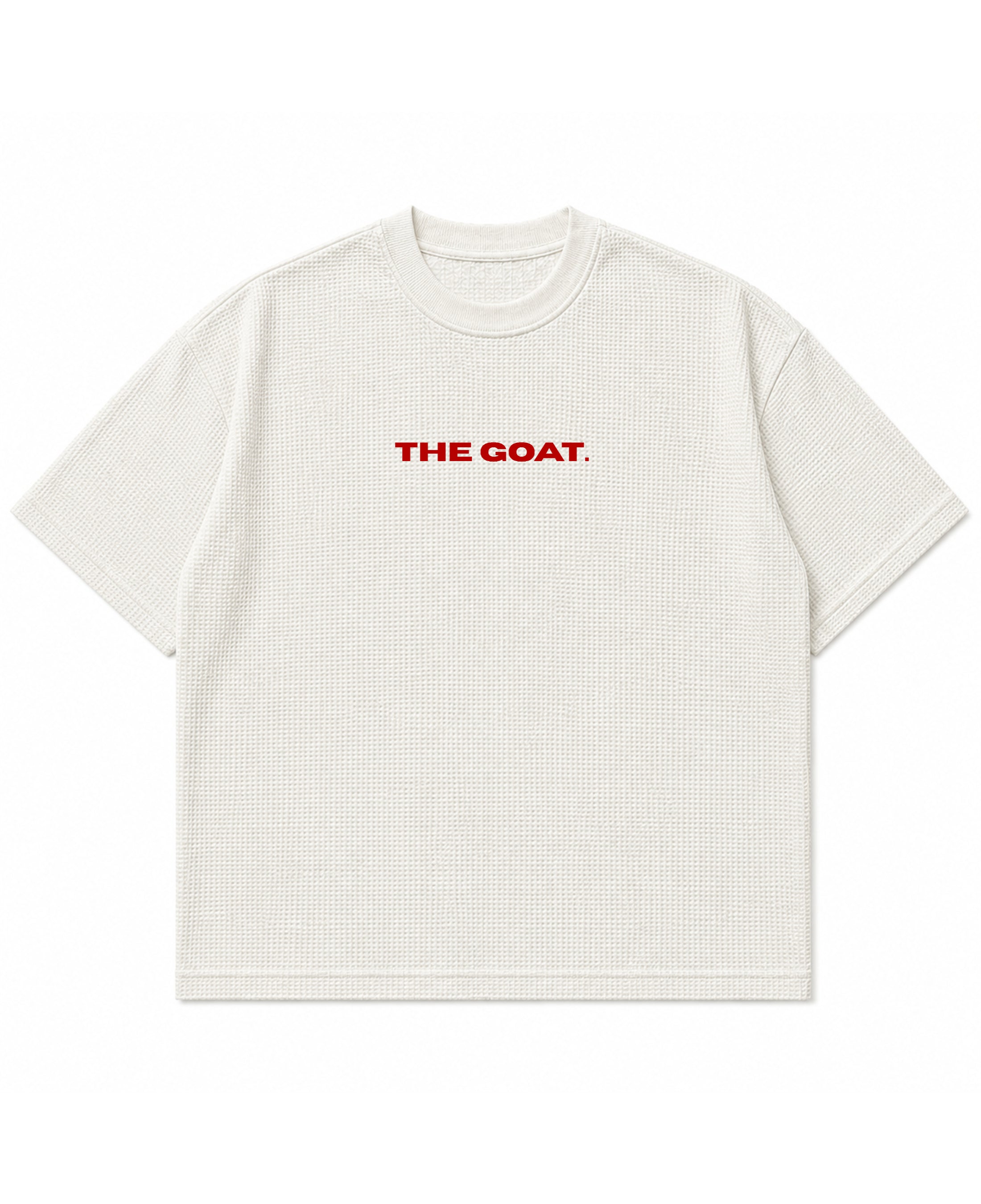 Off-white waffle boxy fit Front Design